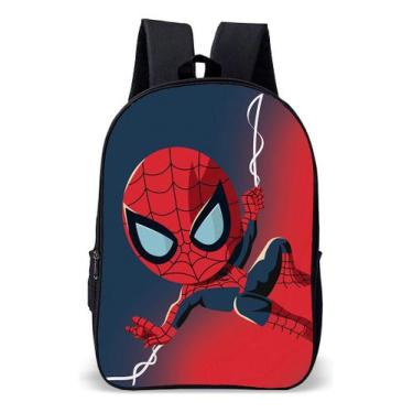 Imagem de Mochila Infantil Escolar Simples Novidade Tema Aranha Super Lançamento
