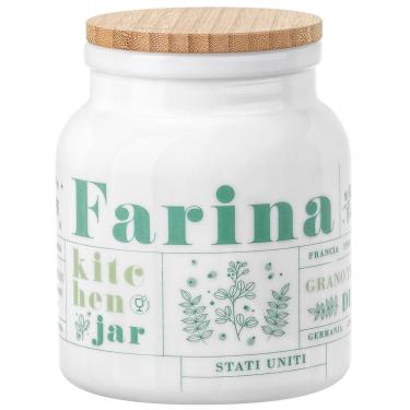 Imagem de Pote de Vidro Temperado Luigi Bormioli Victoriana Farinha - 1L
