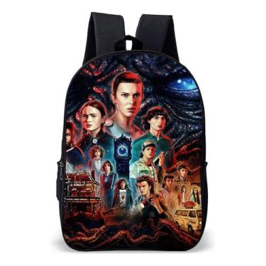 Imagem de Mochila Infantil Escolar Simples Tema Mundo Invertido Onze Lançamento 