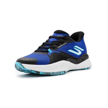 Imagem de Skechers Tênis masculino Hands Free Slip-ins State Champ, Preto/azul, 40