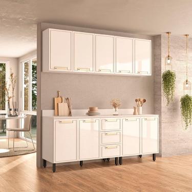 Imagem de Cozinha Modulada 4 Pecas com Tampo Amara Politorno Moveis