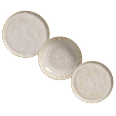 Imagem de Jogo De Pratos 18 Peças Linhas Latte Porto Brasil