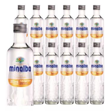 Imagem de AGUA MINERAL MINALBA PREMIUM COM GÁS 300ML -PACK COM 12 UNID