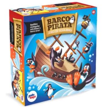 Imagem de Jogo Equilibrio Pinguim Barco Pirata Paki TOYS