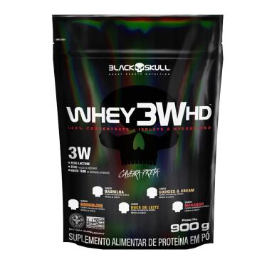 Imagem de Refil Whey 3W HD - 900g - Black Skull