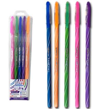 Imagem de Caneta Esferográfica Perfumada WOW FUN Ponta 0.7 c/ 5 Unidades - Jocar