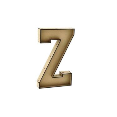 Imagem de Letra Caixa Grande Z Mdf 30Cm De Altura Decoração