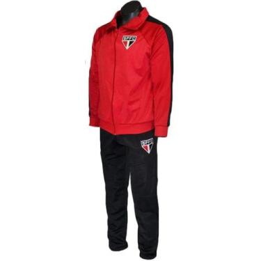 Imagem de Agasalho Conjunto Jaqueta Calça São Paulo Trilobal Vermelho - SPR, Ver