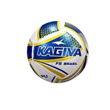 Imagem de Bola De Futsal Kagiva F5 Brasil Pro Liga Federação Original Azul Branc