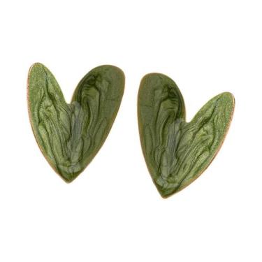 Imagem de Brincos De Coração Irregulares E Lisos Para Mulheres, Ideais Para Uso 