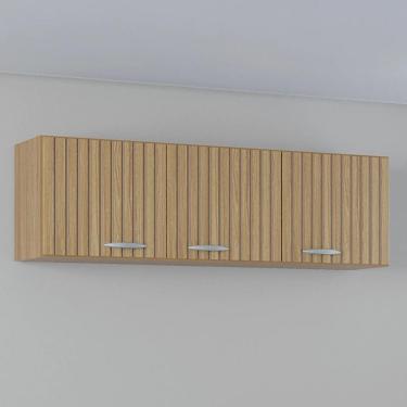 Imagem de Armário De Cozinha Aéreo 120cm Classic Ripado Damasco Z46 - Mpozenato