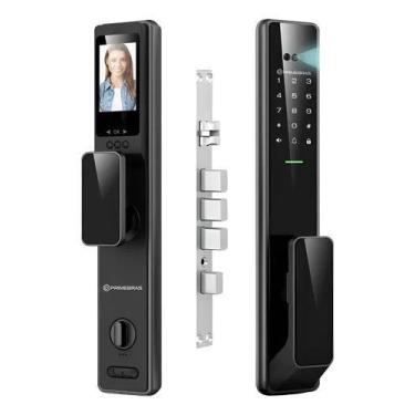 Imagem de Fechadura Digital Com Reconhecimento Facial WiFi Primebras Zurich P700