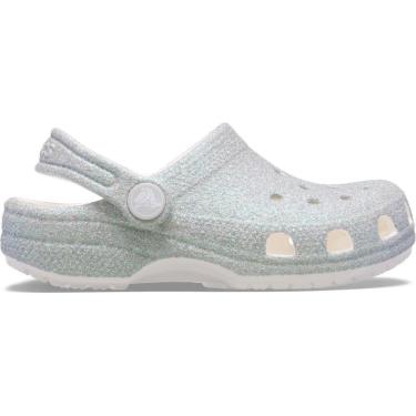 Imagem de Sandália Crocs Classic Iridescent Glitter Clog K White-Unissex