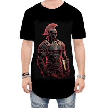 Imagem de Camiseta Longline Soldado Romano Império 12 - Kasubeck Store®, GG