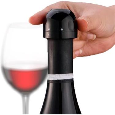 Imagem de Tampa de Vinho Silicone á Vácuo Pressão Hermética para Garrafa De Vinh