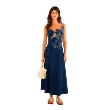 Imagem de Vestido Farm Rio Jeans Flor-Feminino