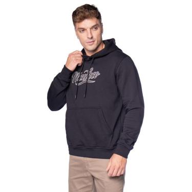 Imagem de Moletom Masculino Nicoboco Capuz Despojado Preto/Cinza-Masculino