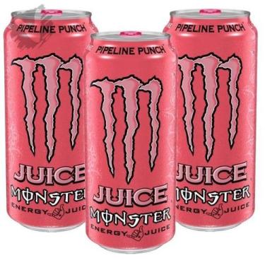 Imagem de Kit 3 Energético Monster Energy Pipeline Punch 473ml