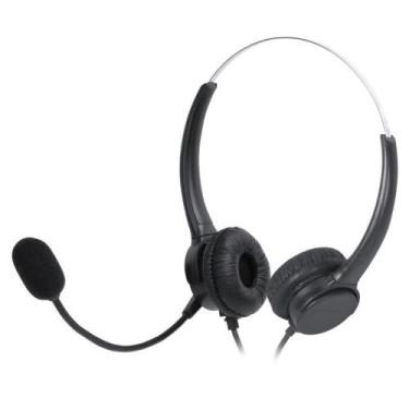 Imagem de Headset para Telefone Rj9 Vinik Corp Duo VK500RJ9 com Microfone Ajustá