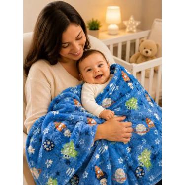 Imagem de Manta Infantil Estampada Toque Macio E Aconchegante 2392 - Bene Casa B