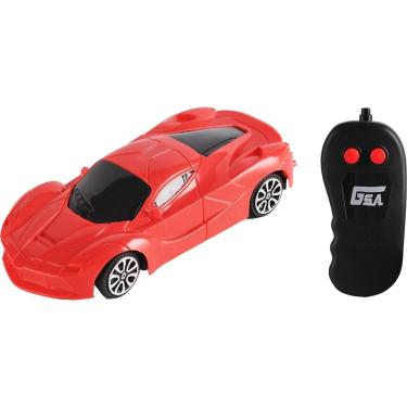 Imagem de Carrinho de Controle Remoto Infantil Garagem S.A. Pop Racer Ferrari Vermelha Rádio 3 Funções Candide