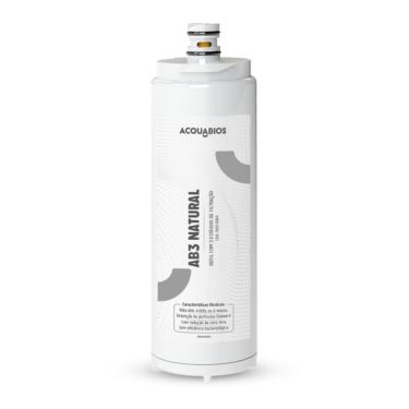 Imagem de Refil para Purificador de Água Acquabios AB3 Natural 1005-0045 Tripla Filtragem Compatível IBBL