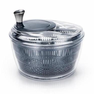 Imagem de Centrífuga De Salada 5L Manual Secador De Folhas Alface Verduras BPA F