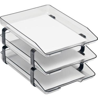 Imagem de Caixa Correspondencia Tripla Acrilica Classic Cristal - Acrimet