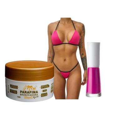 Imagem de KIT NATAL 01 PARAFINA BRONZEADORA GOLD 120G + 01 Biquíni para Marquinh