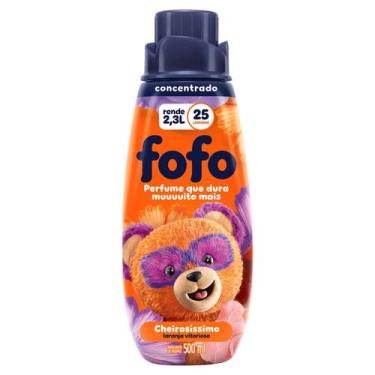 Imagem de Amaciante de Roupa Concentrado Laranja Vitorioso 500ml Fofo  Kit 2un