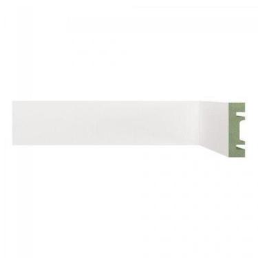 Imagem de Rodapé de MDF Liso de 5CMX2,40m Rende 2,4 Metros 501 Branco Moldufama