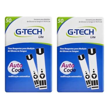 Imagem de 150 Tiras Gtech Lite Glicemia Fita Teste Glicose