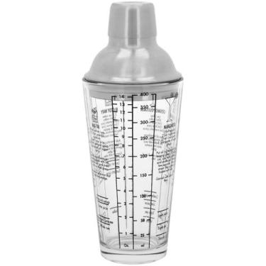 Imagem de Coqueteleira Biaggi Home&Co 22x8x8cm Vidro Transparente 400ml para Vin