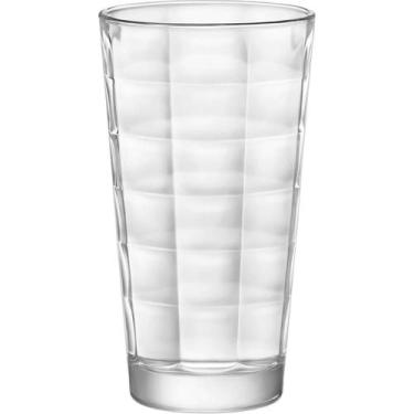 Imagem de Copo Cube Bormioli Rocco 14x8x8cm Vidro Transparente 360ml 6pçs Bebida