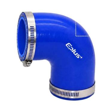 Imagem de Adaptador De Tubo De Silicone Azul 90 Graus Para Intercooler E Turbo D