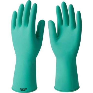 Imagem de Luva de Látex, Tamanho M, Antiderrapante, com Forro, Modelo Soft, Sanr