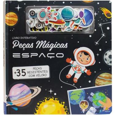Imagem de Livro - Peças Mágicas - Um livro com velcro: Espaço
