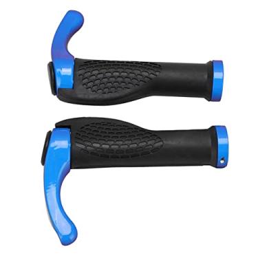 Imagem de Punho de guidão de bicicleta, capa de guidão de bicicleta ergonômica estável e confortável para mountain bikes(azul)