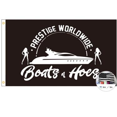 Imagem de Bandeira de bandeira mundial Prestige Barcos e enxadas, banner de 3 x 5 pés, pôster divertido resistente a UV desbotamento e durável bandeira de parede de caverna masculina com ilhós de latão para decoração de dormitório de faculdade, ao ar livre, festas, presente, portões traseiros