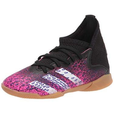 Imagem de adidas Indoor Predator Freak .3 Soccer Shoe (unisex-child) Black/White/Shock Pink 11.5 Little Kid