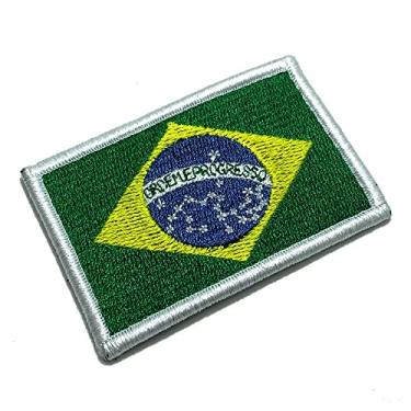 Imagem de BP0403V06 Bandeira Brasil Patch Bordado Fecho de Contato