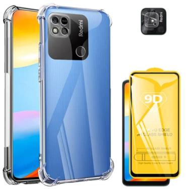 Imagem de Capa Capinha para Xiaomi Redmi 10c + Película 9D + Película de Câmera - (C7COMPANY)