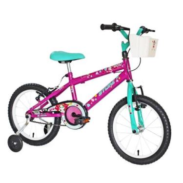 Bicicleta Infantil Free Action Aro 16 Kiss - Rosa