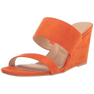 Imagem de CL by Chinese Laundry Sandália feminina Fanciful Super Sd Wedge Plataforma Anabela, Laranja, 6