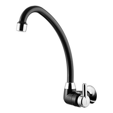 Imagem de Torneira para Cozinha Bica Móvel Link Preta E Cromada
