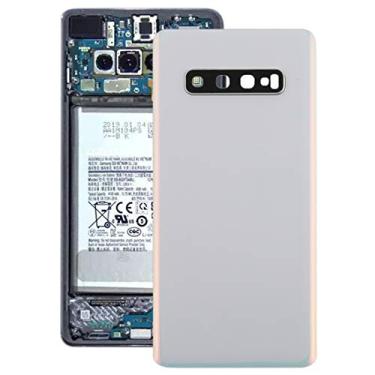 Imagem de For Galaxy S10+ Battery Back Cover with Camera Lens