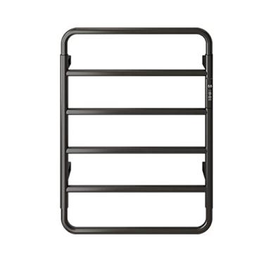 Imagem de Toalheiro aquecido elétrico de banheiro rack inteligente toalheiro de aço inoxidável 304 aquecido, preto