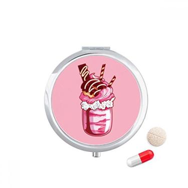 Imagem de Recipiente de comprimidos de sorvete para biscoitos de chocolate, caixa de armazenamento de remédios