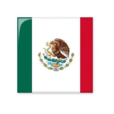 Imagem de Bandeira Nacional do México América do Norte Piso de Cerâmica Brilhante Decalque Pedra Adorna de Tijolos Vitrificados