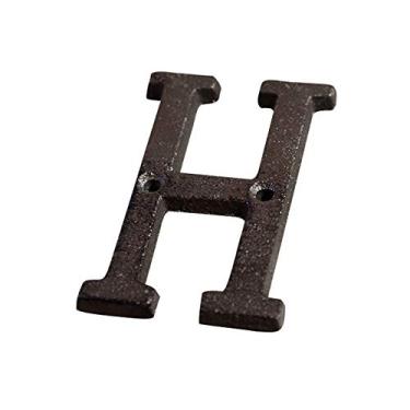 Imagem de Número de placa de casa flutuante 3D de 7,6 cm, letra do alfabeto de metal número A a Z, placa personalizada de 0 a 9 para placa de porta personalizada caixa de correio de rua, metal de ferro fundido, montagem de parafuso, antiferrugem